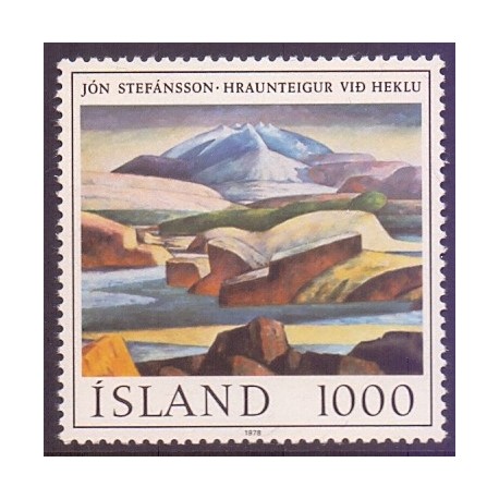 Island. 1978. Maleri af Jòn Stefànson. AFA nr. 536 **  postfrisk st. stemplet FDC