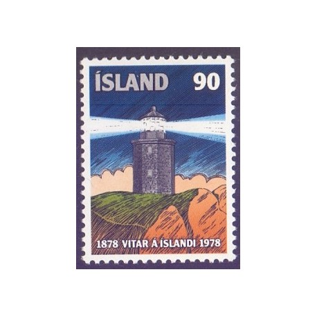 Island. 1978. Bliknfyr i 100 år. AFA nr. 538 **  postfrisk st. stemplet FDC
