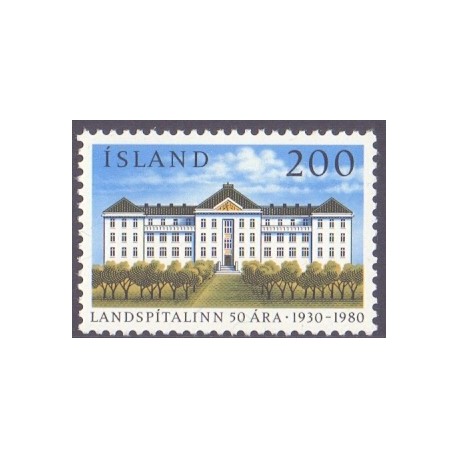 Island. 1980. Rigshospitalet 50 års jubilæum. AFA nr. 562 **  postfrisk st. stemplet FDC