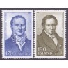 Island. 1981. Berømte islændinge. AFA nr. 564-65 **   postfrisk st. stemplet FDC