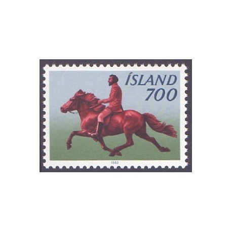 Island. 1982. Den Islandske hest. AFA nr. 585 **   postfrisk st. stemplet FDC