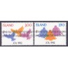 Island. 1982. Julefrimærker. AFA nr. 590-91 **   postfrisk st. stemplet FDC