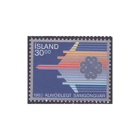 Island. 1983.Verdenskommunikationsåret. AFA nr. 605  **  postfrisk st. stemplet FDC