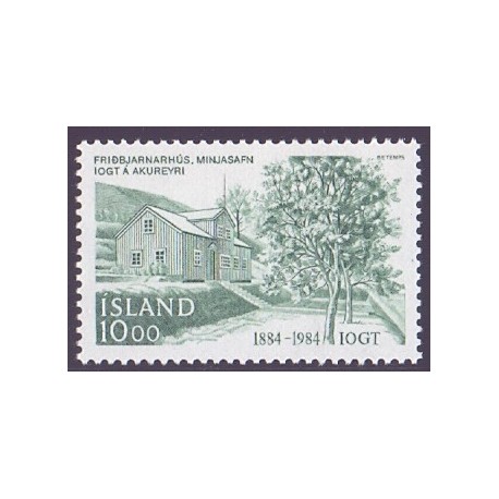 Island. 1984. Afholdsorganisationen "Good Templer Ordenen". AFA nr. 617 **   postfrisk st. stemplet FDC