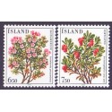 Island. 1984. Blomster II. AFA nr. 618-19 **   postfrisk st. stemplet FDC