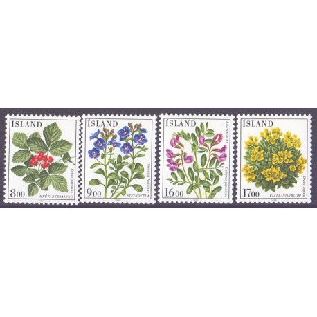 Island. 1985. Blomster III. AFA nr. 627-30 ** postfrisk st. stemplet FDC