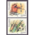 Island. 1990. Sport. AFA nr. 725-26 **  postfrisk st. stemplet FDC
