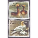 Island. 1991. Fugle. AFA nr. 733-34 ** postfrisk st. stemplet FDC