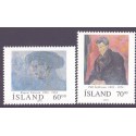 Island. 1991. Páll Ísólfsson. AFA nr. 744-45 ** postfrisk st. stemplet FDC
