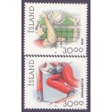 Island. 1992, Sport. AFA nr. 753-54 ** postfrisk st. stemplet FDC