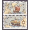 Island. 1992, Europamærker / CEPT. AFA nr. 755-56 ** postfrisk st. stemplet FDC