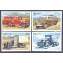 Island. 1992, Postbiler i sammentryk. AFA nr. 762-65 ** postfrisk st. stemplet FDC