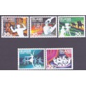 Island. 1994. Republikken 50-års jubilæum. AFA nr. 792-96 **   postfrisk st. stemplet FDC