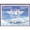 Island. 1994. Civil Luftfart 50-års jubilæum. AFA nr. 800 **   postfrisk st. stemplet FDC