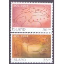 Island. 1994. Julefrimærker. AFA nr. 801-02 **   postfrisk st. stemplet FDC