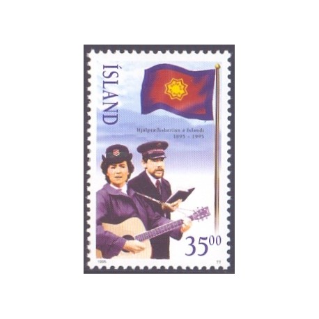 Island. 1995. Frelsens Hær i Island. AFA nr. 803 **   postfrisk st. stemplet FDC
