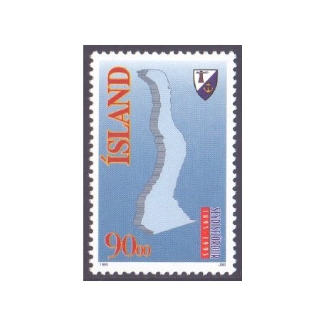 Island. 1995. Seydisfjördurs 100-års jubilæum. AFA nr. 804 **   postfrisk st. stemplet FDC