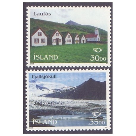 Island. 1995. Nordenfrimærker. AFA nr. 809-10 **   postfrisk st. stemplet FDC