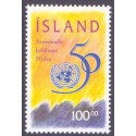 Island. 1995. FN's 50 Års jubilæum. AFA nr. 822 **  postfrisk st. stemplet FDC
