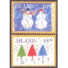 Island. 1995. Julefrimærker. AFA nr. 823-24 **  postfrisk st. stemplet FDC