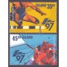 Island. 1997. Sportslege for små stater. AFA nr. 855-56 **  postfrisk st. stemplet FDC