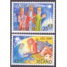 Island. 1997. Julefrimærker. AFA nr. 865-66 **  postfrisk st. stemplet FDC