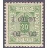 Island Tjenstemærker 20 Aur. AFA nr. 15B tk. 12 3/4 **    stemplet st.