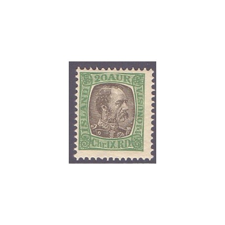 Island Tjenstemærker 20 Aur. Chr. IX. AFA nr. 22 **   stemplet st.