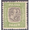 Island Tjenstemærker 20 Aur. Dobbelthoveder. AFA nr. 30 **   stemplet st.