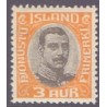 Island Tjenstemærker 3 Aur. Chr. X. AFA nr. 33 **   stemplet st.