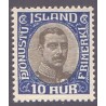 Island Tjenstemærker 10 Aur. Chr. X. AFA nr. 36 **   stemplet st.