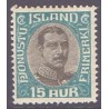Island Tjenstemærker 15 Aur. Chr. X. AFA nr. 37 **   stemplet st.
