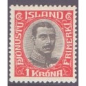 Island Tjenstemærker 1 kr. Chr. X. AFA nr. 40 **   stemplet st.