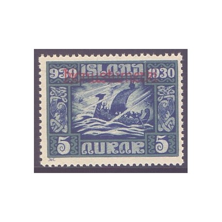 Island Tjenstemærker 5 Aur Alting. Pjónnustmerki. AFA nr. 45 **   stemplet st.