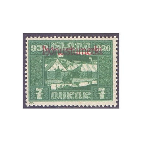 Island Tjenstemærker 7 Aur Alting. Pjónnustmerki. AFA nr. 46 **  stemplet st.