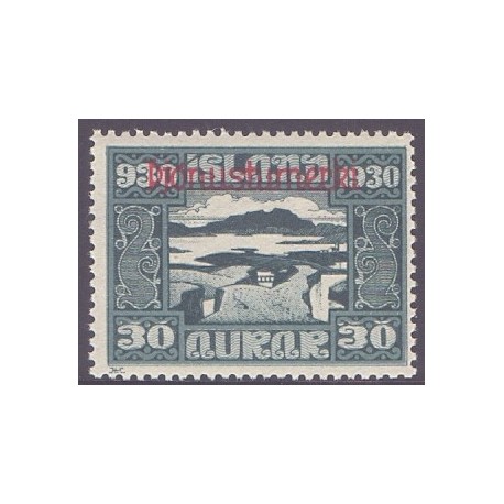 Island Tjenstemærker 25 Aur Alting. Pjónnustmerki. AFA nr. 50  **  stemplet st.