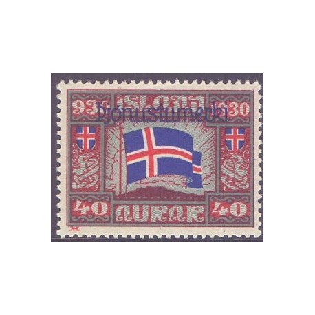 Island Tjenstemærker 40 Aur Alting. Pjónnustmerki. AFA nr. 53  ** stemplet st.
