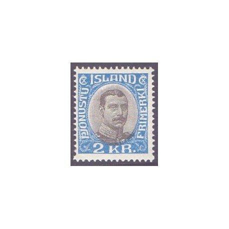 Island Tjenstemærker 2 Kr. Chr. X. AFA nr. 60  **   stemplet st.