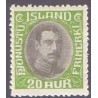 Island Tjenstemærker 20 Aur. Chr. X. AFA nr. 62 **  stemplet st.