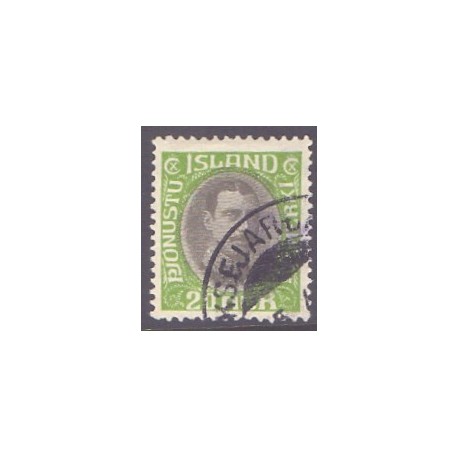 Island Tjenstemærker 20 Aur. Chr. X. AFA nr. 62 **  stemplet st.