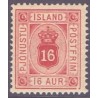 Island Tjenstemærker 16 Aur. tk. 14x13½. AFA nr. 6 **  stemplet st.