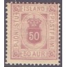 Island Tjenstemærker 50 Aur. tk. 14x13½. AFA nr. 8 **  stemplet st.