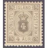 Island Tjenstemærker 4 Aur. tk. 12 3/4. AFA nr. 9B **  stemplet st.