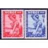 Norge. 1950. Børnelammelse. AFA nr. 365-66 ** stemplet postfrisk FDC