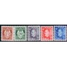 Norge. 1951-52. Farveændringer. AFA nr. 384-88 ** stemplet postfrisk FDC