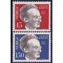 Norge. 1962. Vilh. Bjerknes fødsel. AFA nr. 480-81 ** stemplet postfrisk FDC