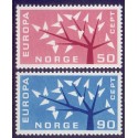 Norge. 1962. Europamærker / CEPT AFA nr. 490-91 ** stemplet postfrisk FDC