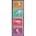 Norge. 1961, Norsk Idrætsforbund. AFA nr. 466-69 ** stemplet postfrisk FDC
