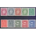 Norge. 1962. Posthorn stålstik. AFA nr. 492-501 ** stemplet postfrisk FDC