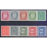 Norge. 1962. Posthorn stålstik. AFA nr. 492-501 ** stemplet postfrisk FDC